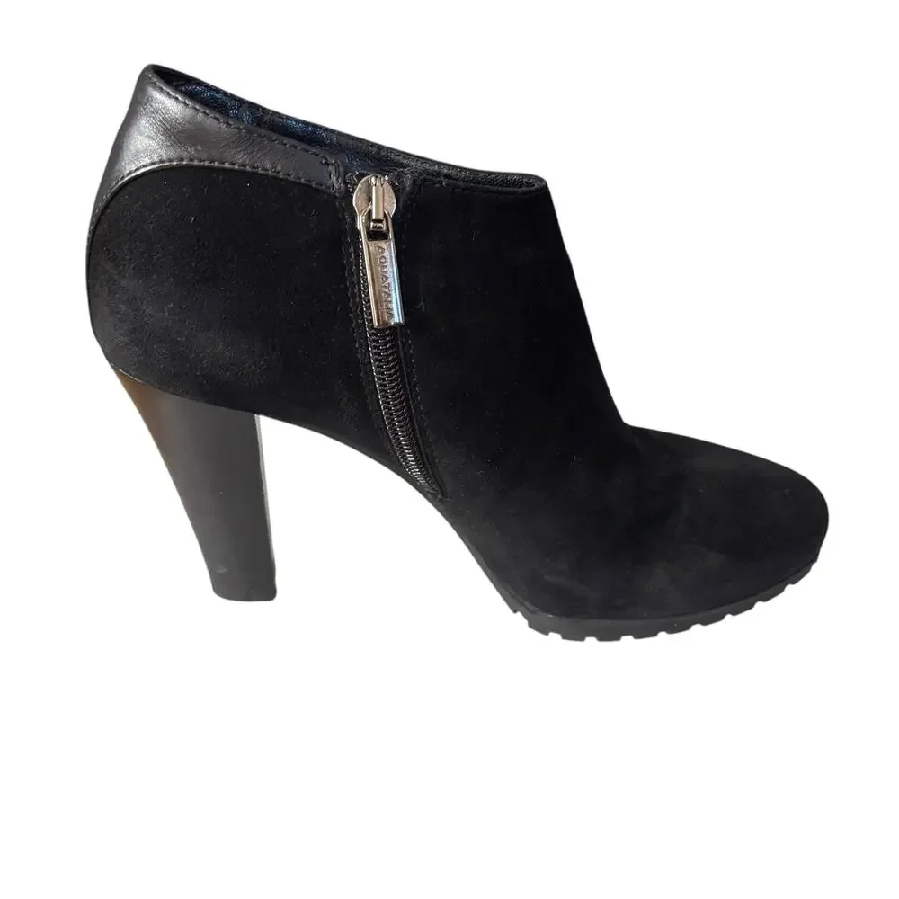 Aquatalia Suede & Leathe Ankle Booties Size 5.5